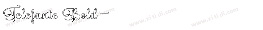 Telefante Bold字体转换
